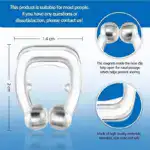 Magnetic Anti-Snore Device - Snoring Relief Nose Clip with Case