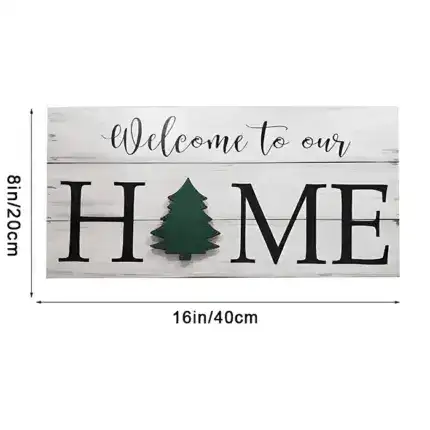 Welcome to My/Our Home - Seasonal Door Hanger, Family Welcome Sign With 7 Interchangeable Pieces - Gifts for Family, New Homeowners