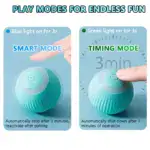 Smart Rolling Cat Ball – Interactive LED Toy for Indoor Cats