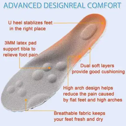 4D Cloud Technology Sports Insoles - Super Soft