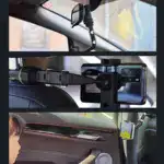Flexible Rearview Mirror Smartphone Holder